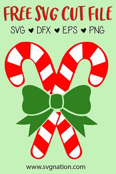 Download Free Merry Christmas 2020 Candy Canes for Cricut Machine